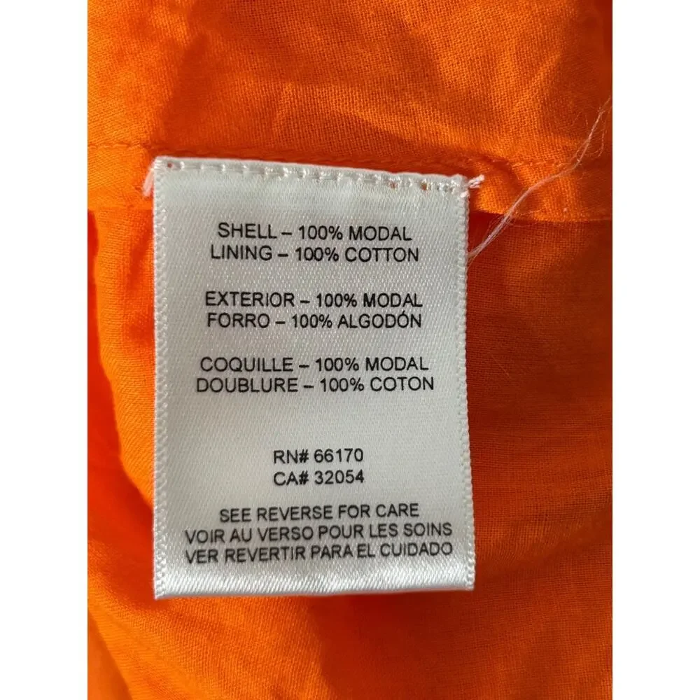 Anthropologie Norblack Norwhite Women's Orange Pink Flowy Tie Dye Maxi Dress S - Picture 8 of 10